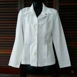 Slimming Vintage Blazer, white